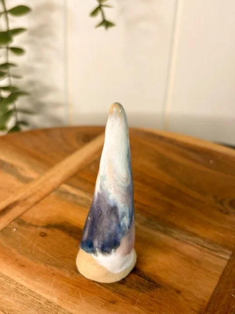 Midnight Violet Ceramic Ring Cone