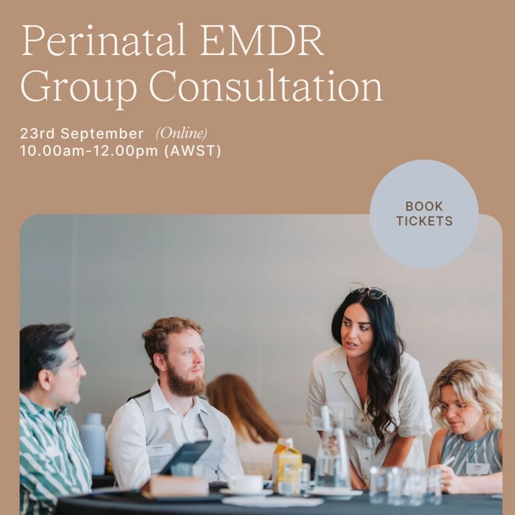 Inviting all EMDR Level 1 and/or Level 2 trained clinicians who work with Perinatal clients to join me for a dedicated 2-hour online consultation group on Wednesday 23 September 2026, 10am&ndash;12pm AWST. 

This consultation space is designed to sup