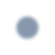 A gray circle with a light blue line extending from its right side, ending in a small blue arrowhead.