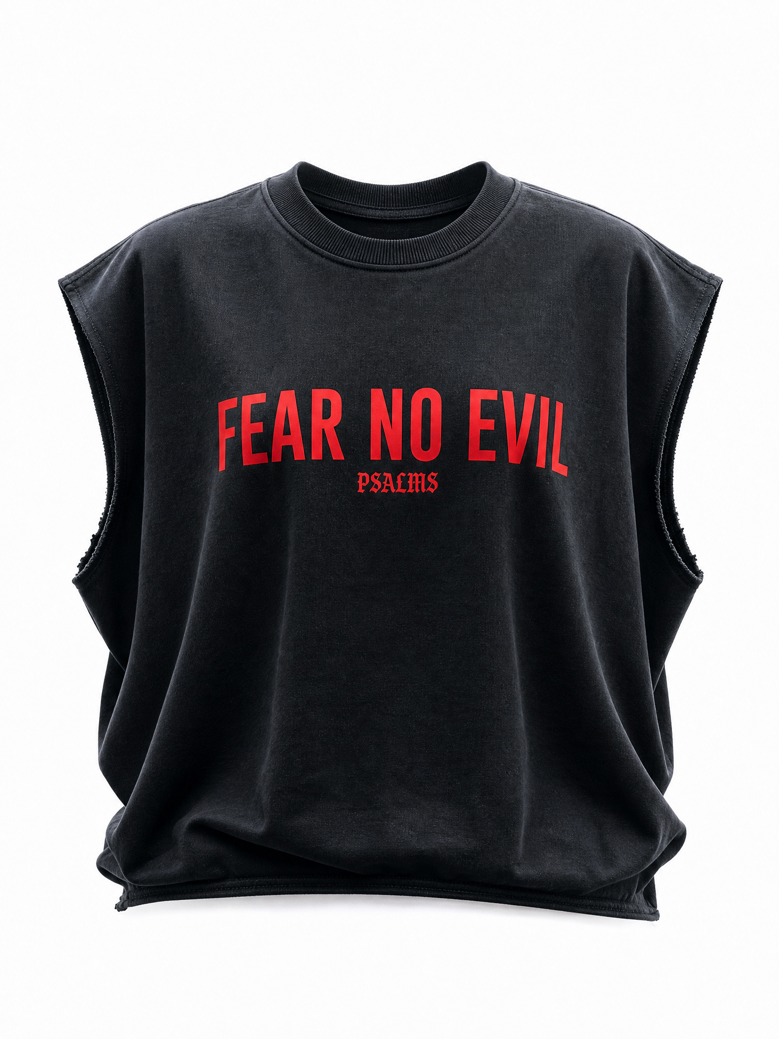 Fear No Evil (Psalm 23.4)- French Terry Boxy Tank Top