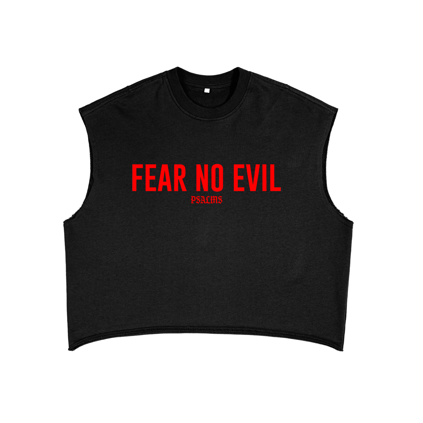 Fear No Evil (Psalm 23.4)- French Terry Boxy Tank Top