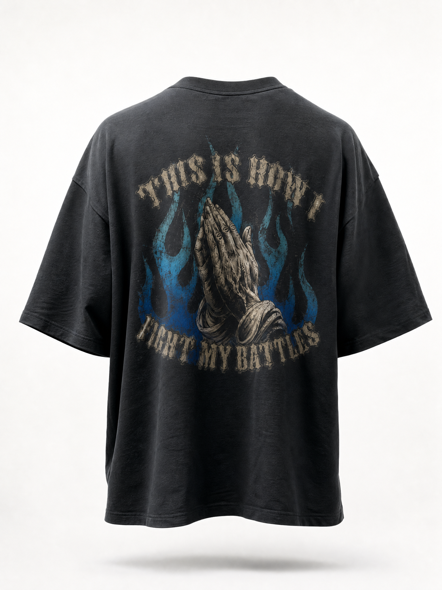 Contend (Psalm 35)- Heavyweight Drop Shoulder Cotton T-Shirt