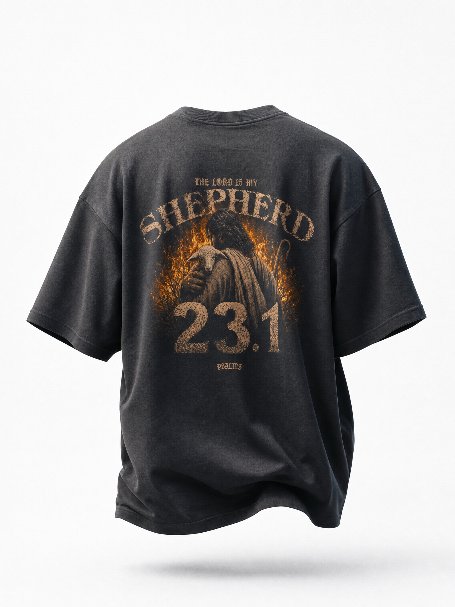 Shepherd (Psalm 23.1)- Heavyweight Drop Shoulder Cotton T-Shirt