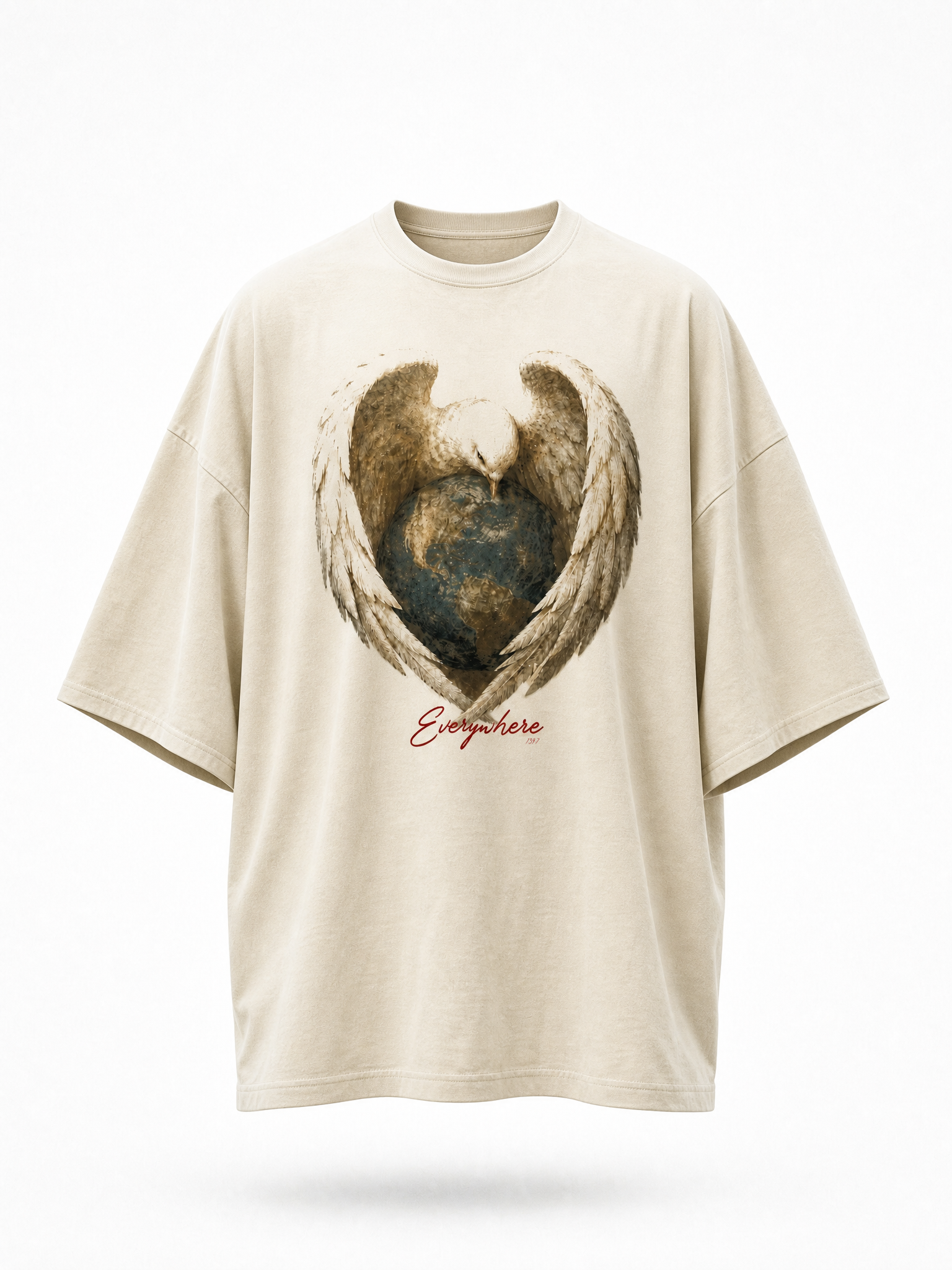Everywhere (Psalm 139)- Heavyweight Drop Shoulder Cotton T-Shirt
