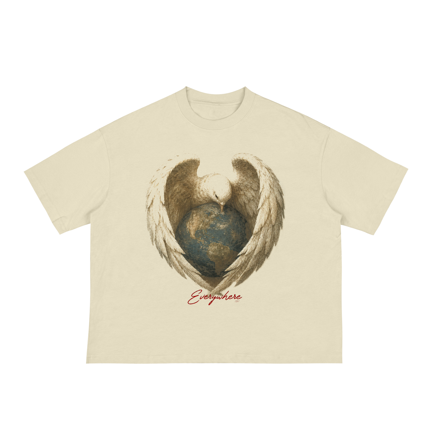 Everywhere (Psalm 139)- Heavyweight Drop Shoulder Cotton T-Shirt