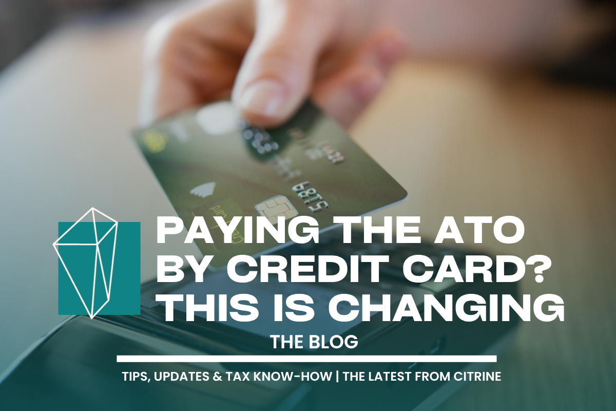 Paying the ATO by Credit Card? This Is Changing