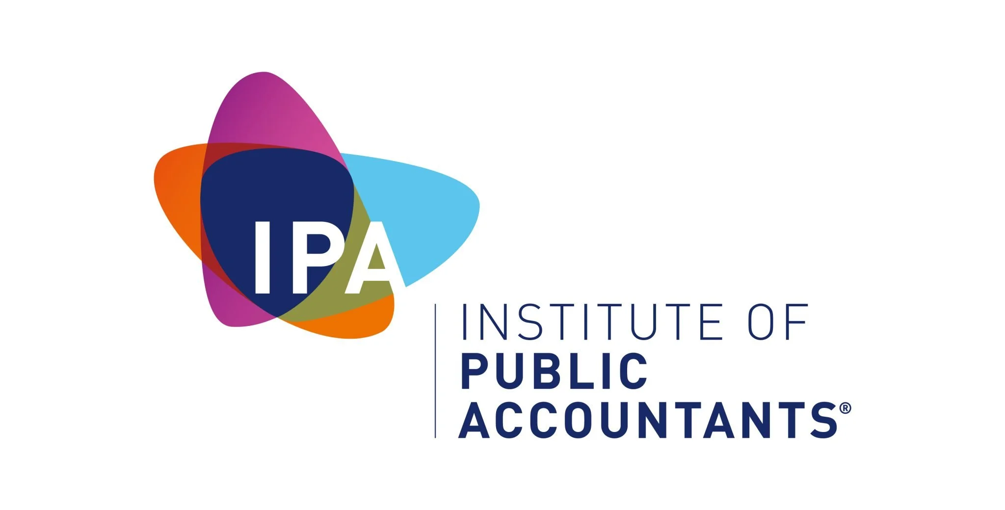 Logo of the Institute of Public Accountants with colorful overlapping shapes and the initials IPA.