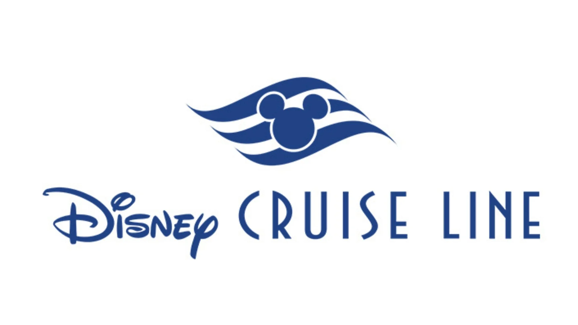 Disney Cruise Line logo featuring a stylized wave with Mickey Mouse's head, with the text 'Disney Cruise Line' underneath.