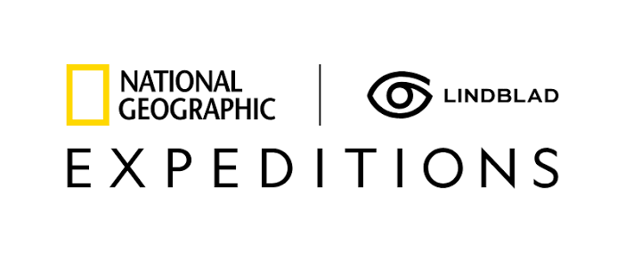 Logo of National Geographic Expeditions with the Lindblad logo and text.