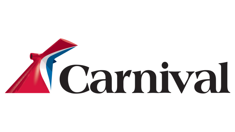 Logo of a fast-food restaurant with red, blue, and pink colors and 
