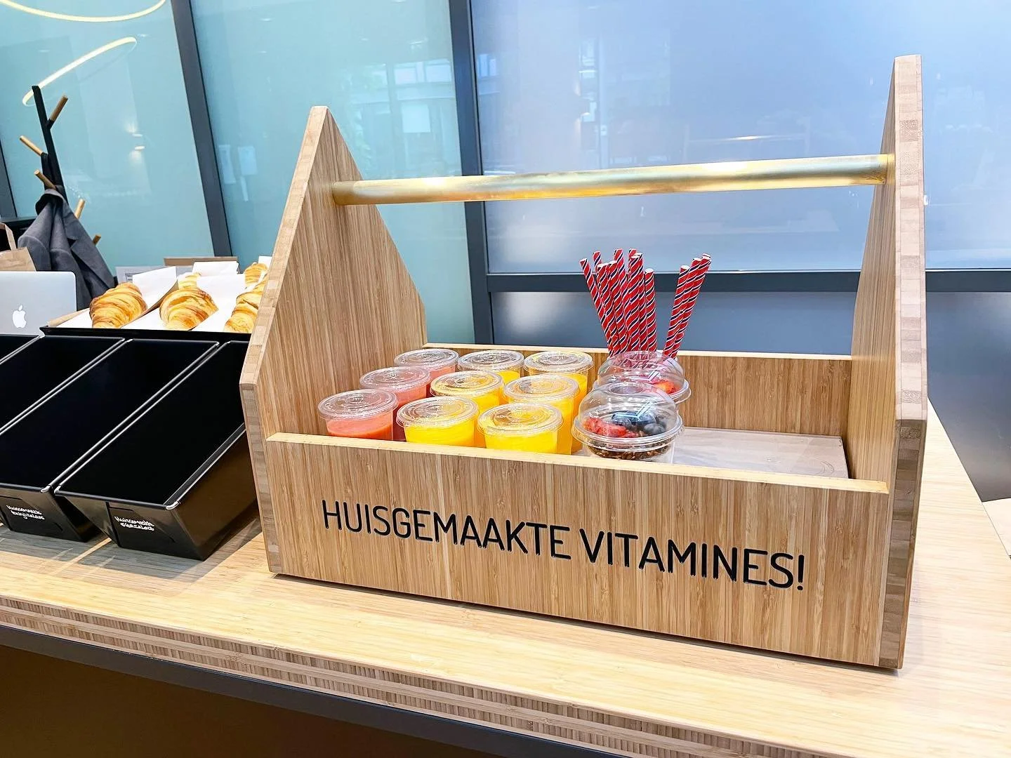 Smoothietoolboxen van bamboe en messing voor @dehuismeesters Met @rik_lebouwski