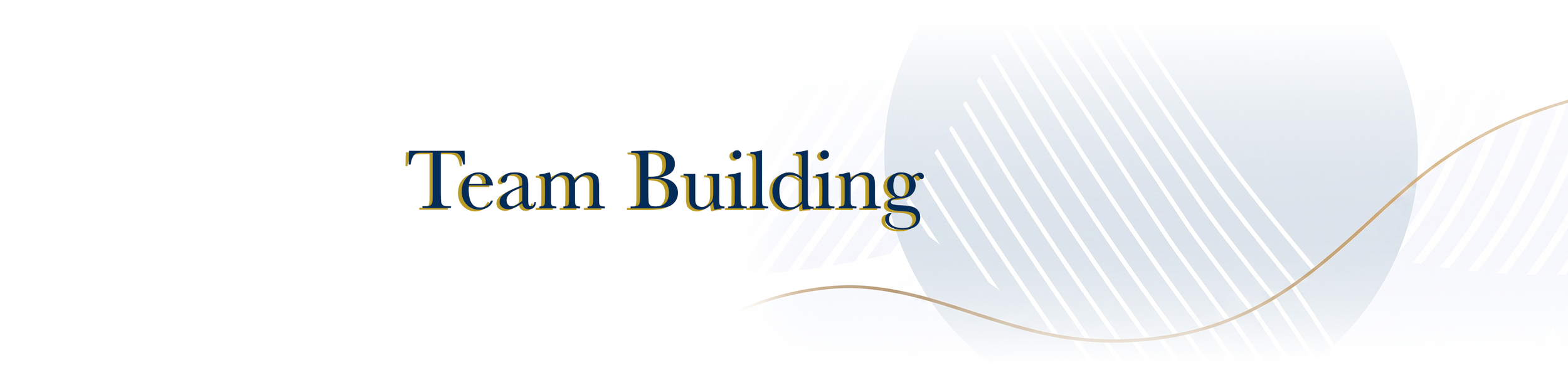 Text saying 'Team Building' on a modern background with abstract shapes and lines.