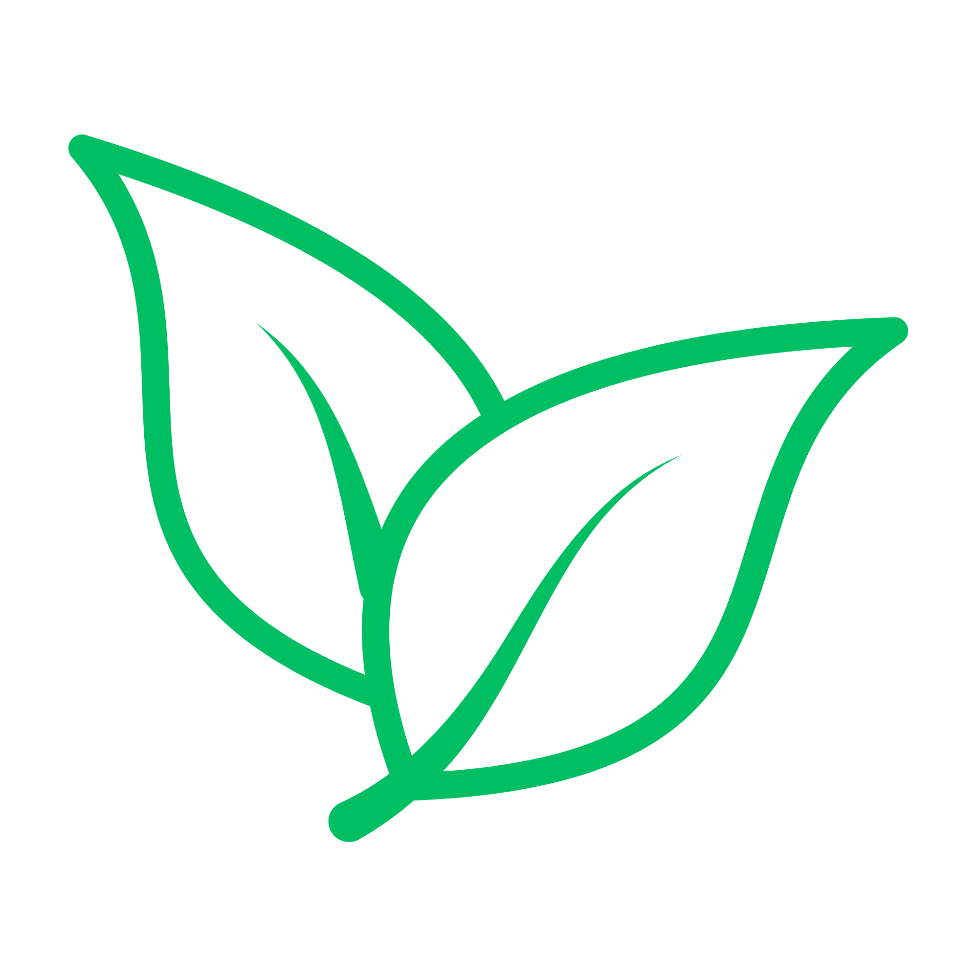 Outline of 2 large leaves