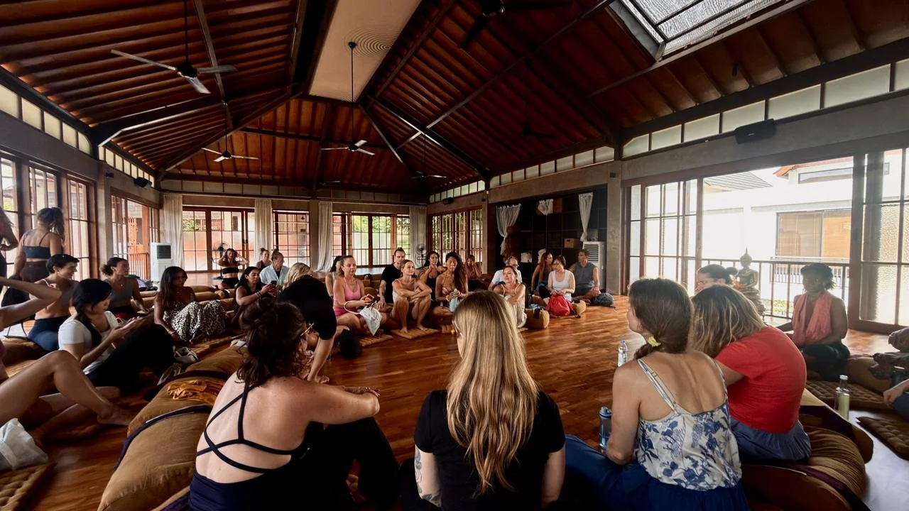 The IN MOVEMENT Class full of eager students