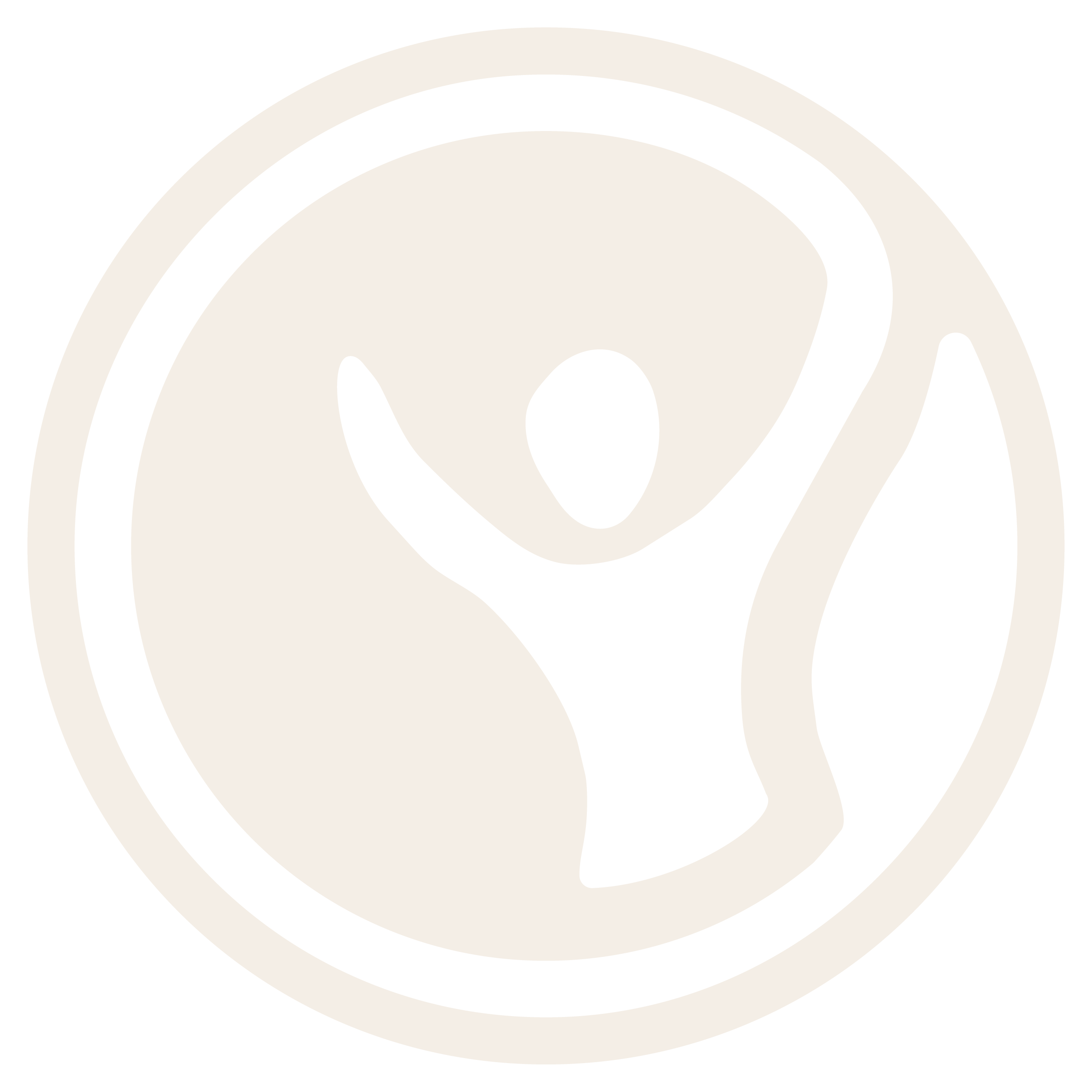 Close-up of a black and white circular logo with a bird silhouette at the center, surrounded by concentric circles.