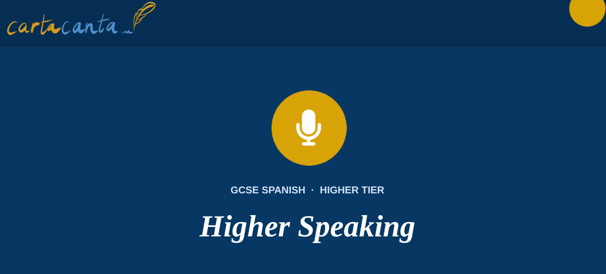 Spanish GCSE Speaking Higher Exam Booklet - Pearson Edexcel  + Presentation