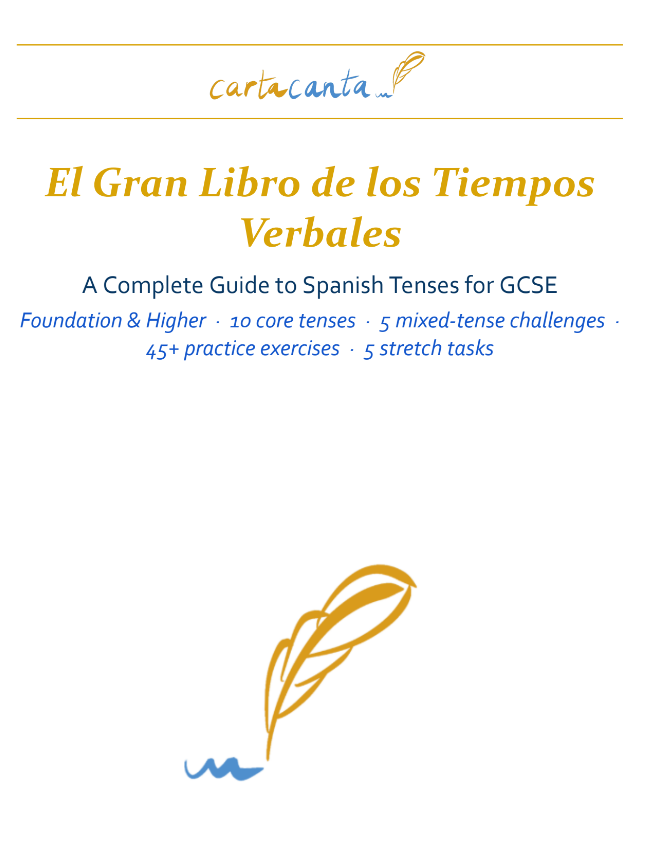 Spanish GCSE - Grammar Tenses Booklet: El Gran Libro de los Tiempos Verbales