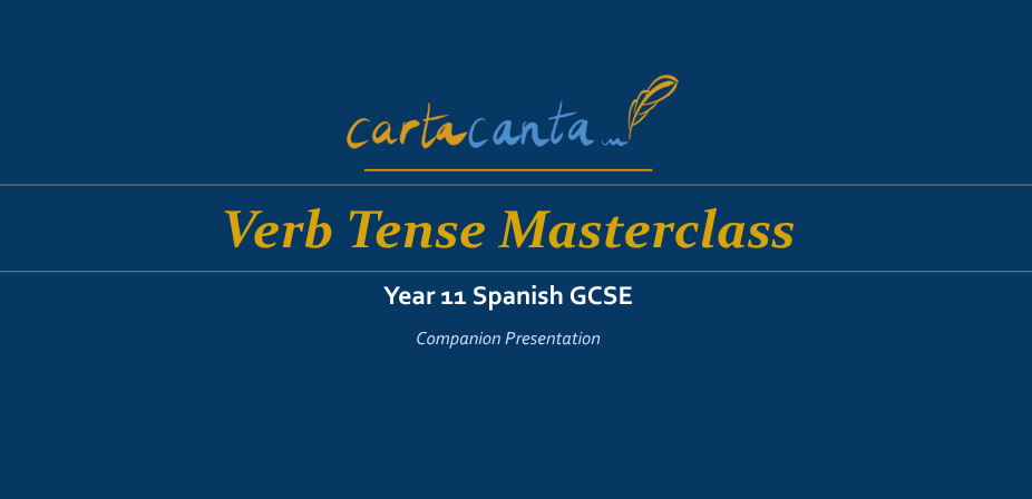 FREE Year 11 Spanish GCSE Tenses Masterclass