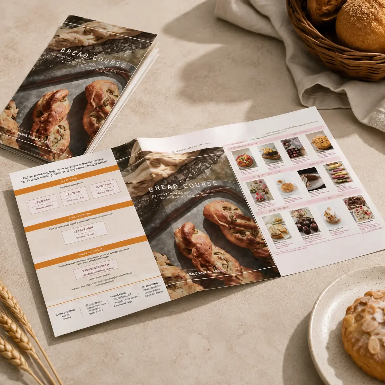 Hasil print brosur ABC Cooking Studio di Trio Jaya