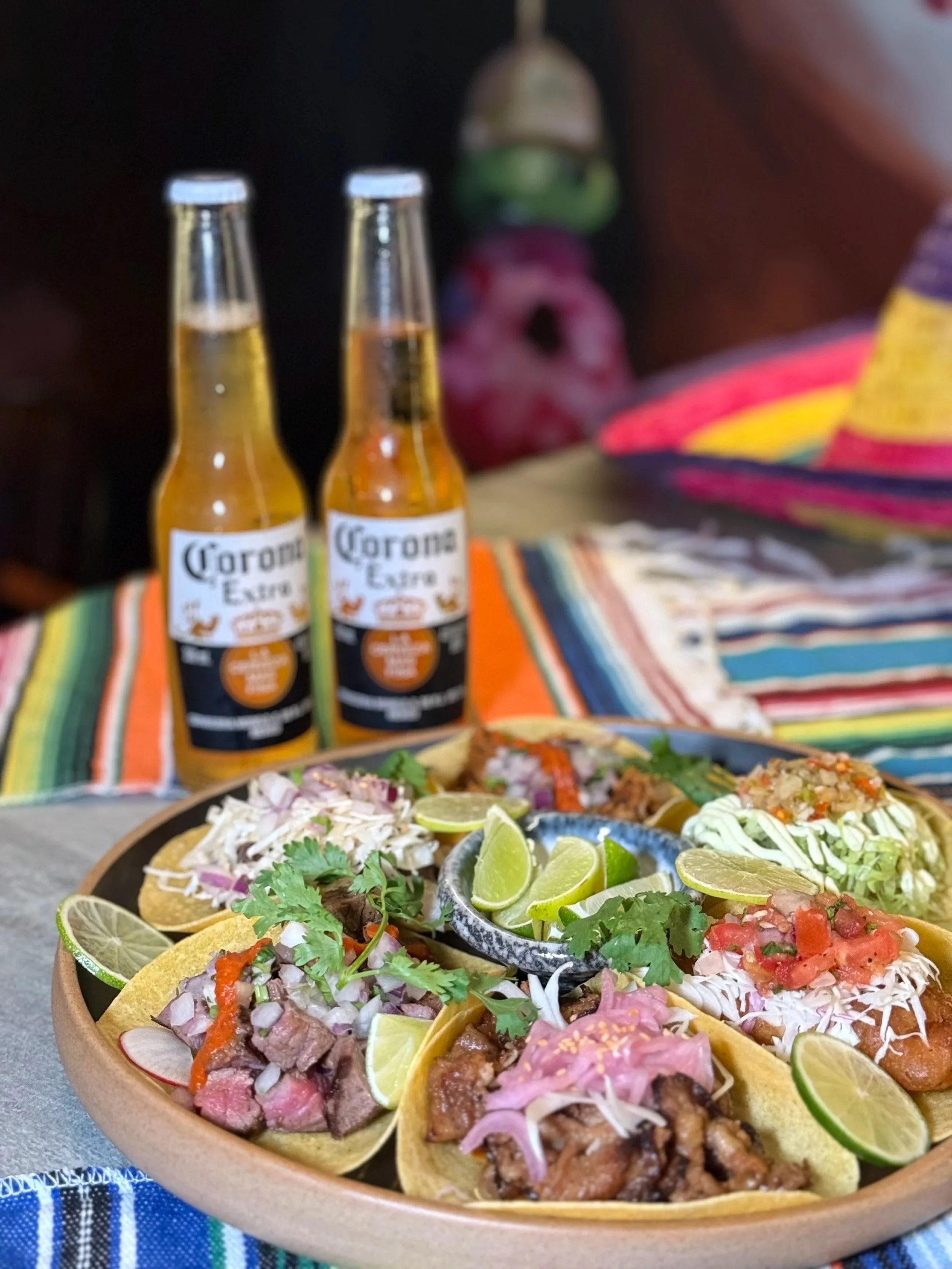 Monday Taco Platter with Corona Extra Beers Promotion