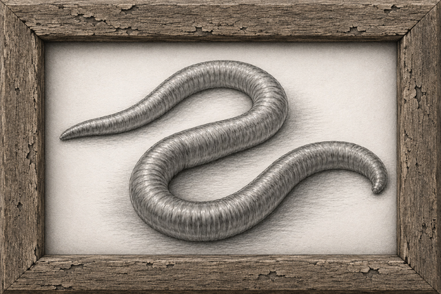 worm associated with  the short story Hell Minth in The Peeler and other Grotesqueries by Scottish Horror Author Martin A. McKee