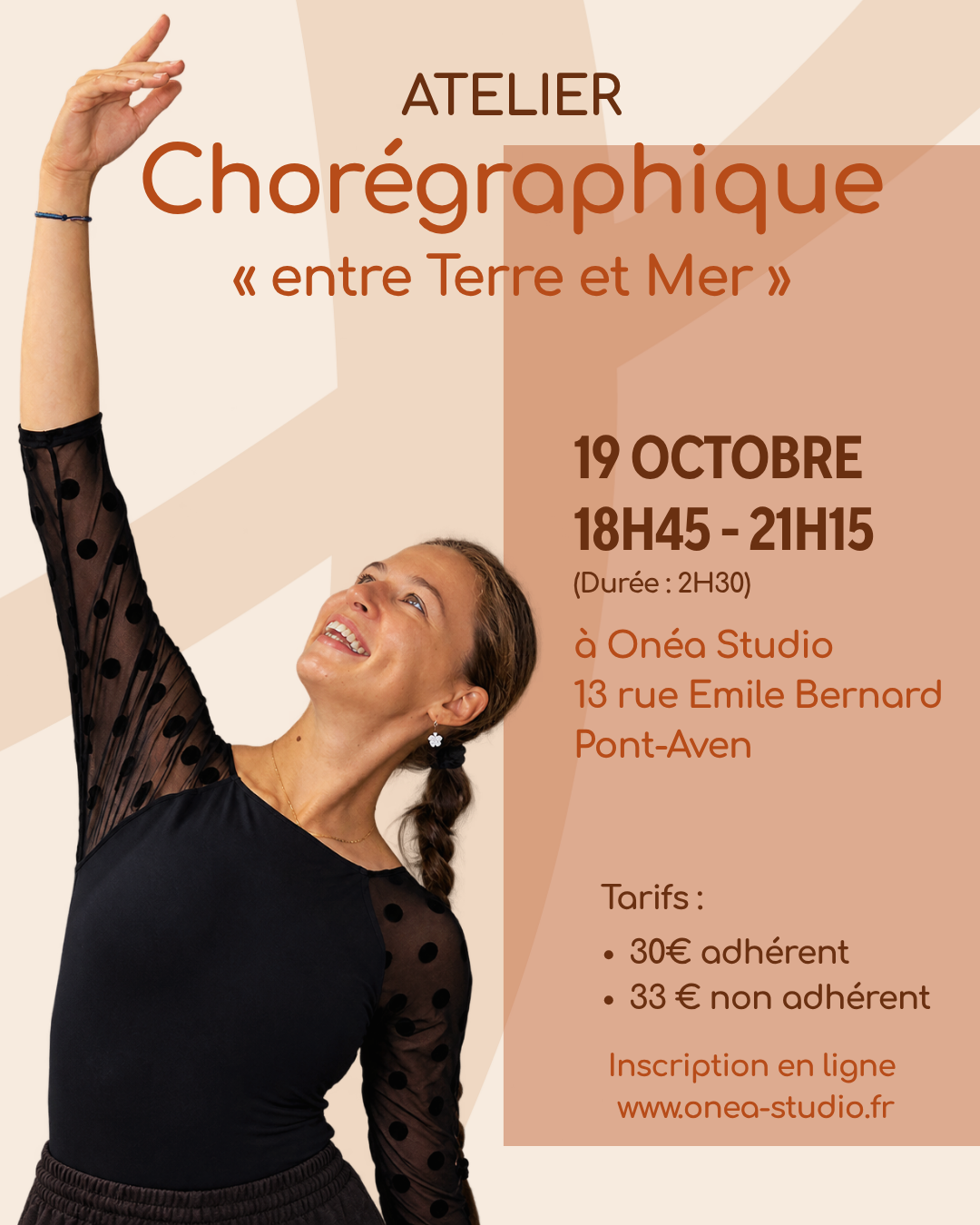Atelier chorégraphique Entre Terre et Mer ONÉA Studio Pont-Aven