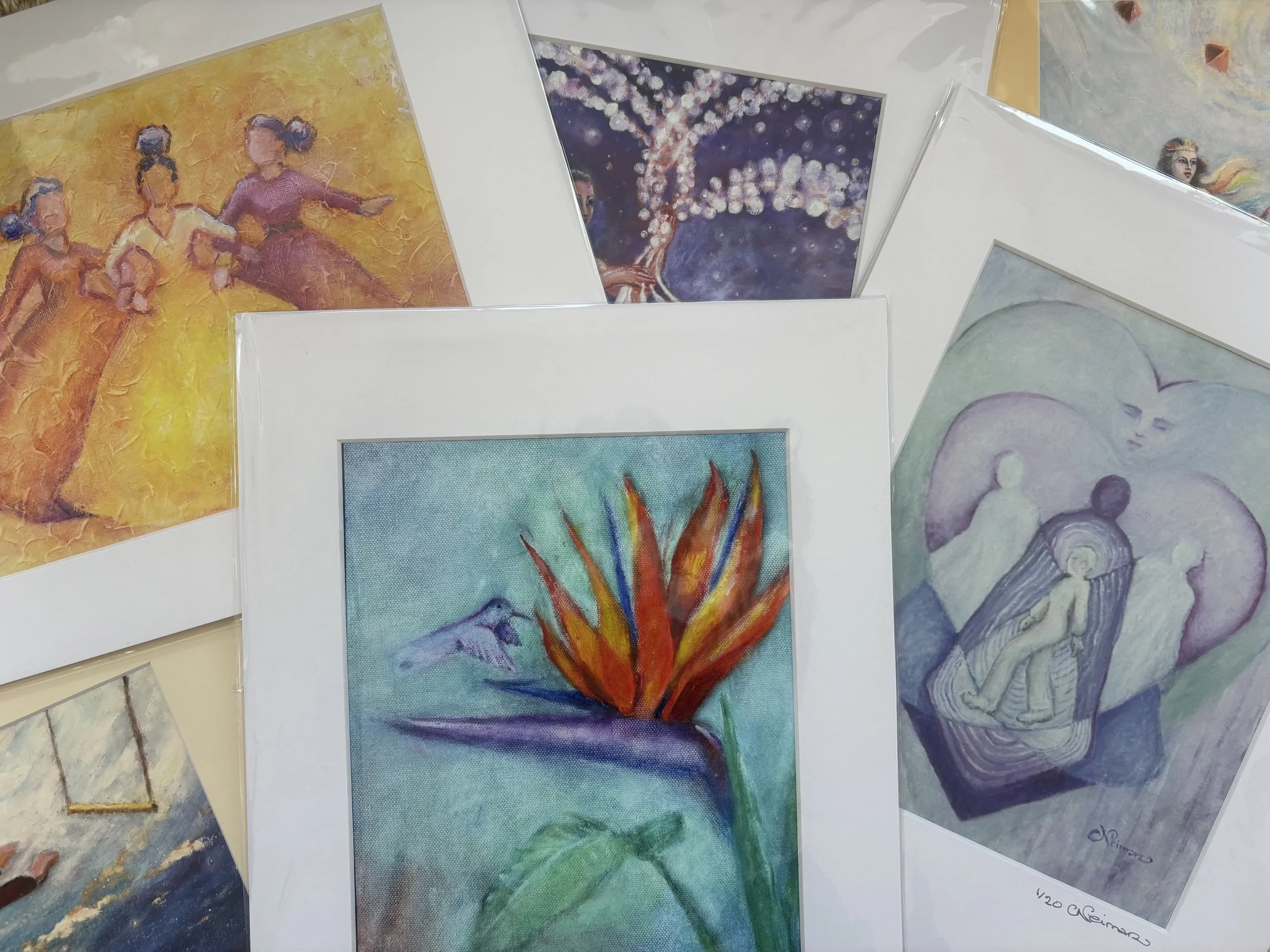 A collection of limited edition prints