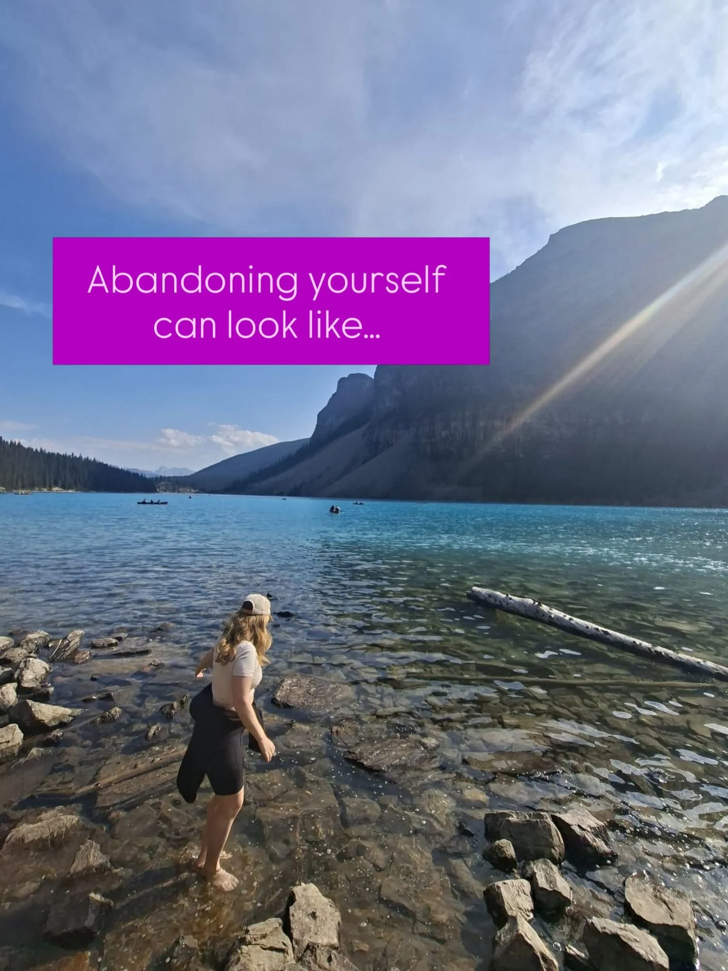 There are so many opportunities day to day to abandon our selves. 

Power &amp; peace come from choosing differently. ⚡️🧘&zwj;♀️

Choose to check in, not check out. 

Drop into your body and notice what needs to be felt, what needs to be let go of, 