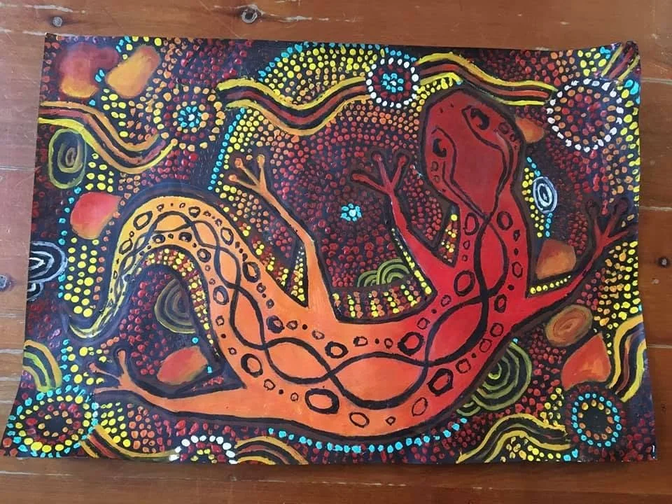 Aboriginal Lizard Painting