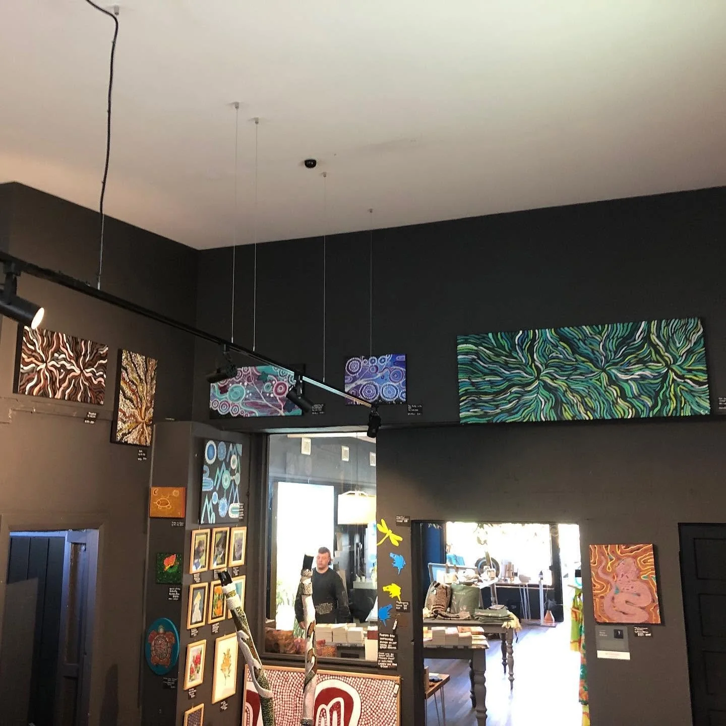Gallery wall at Bilingarra.