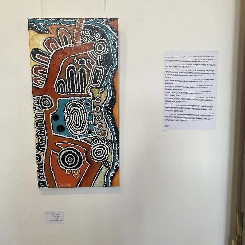 Artwork by Coda Ridley at an exhibition called "Leave it Where You Found It"