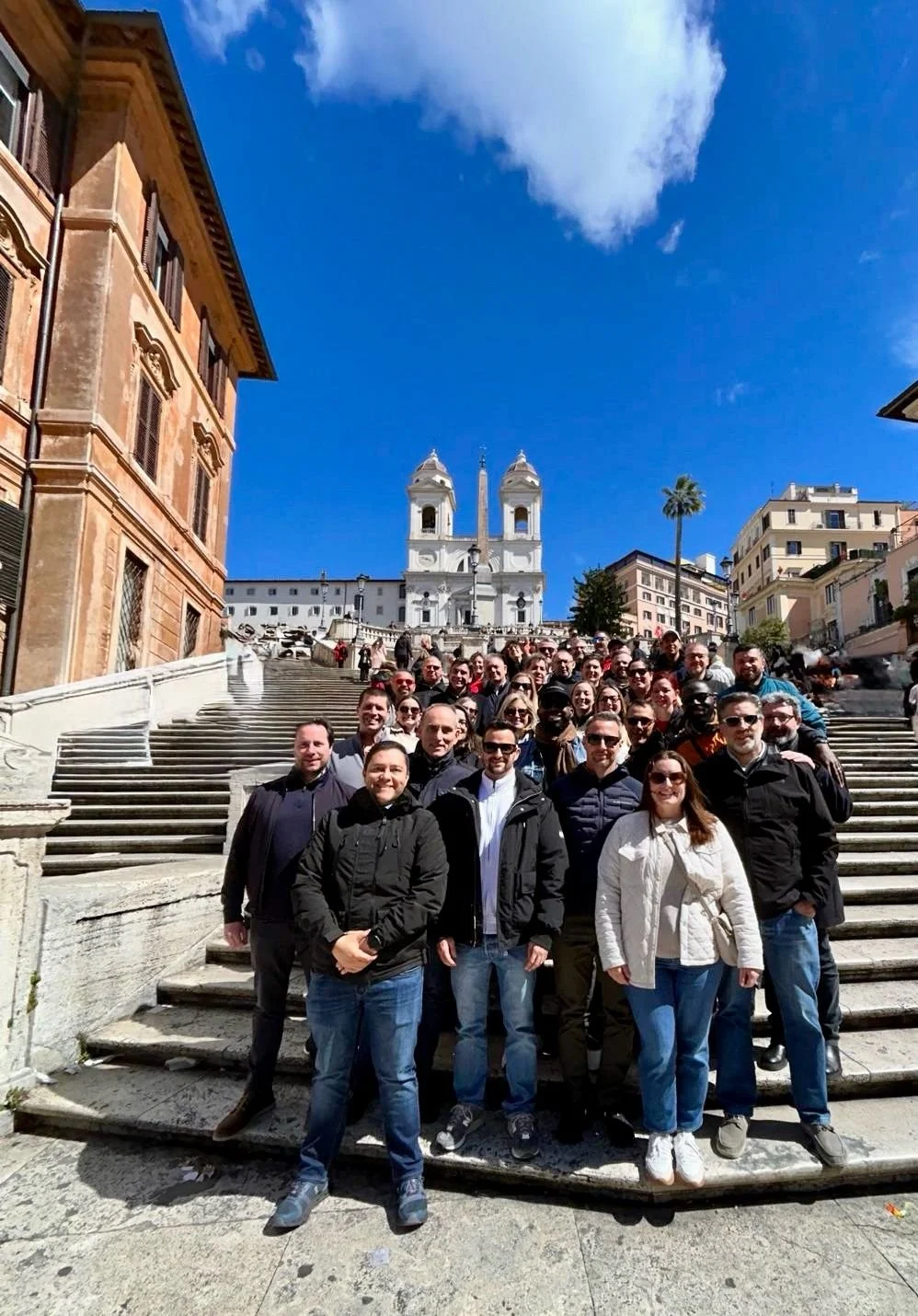 Bridgestone NAVIGATION cohort on the Spanish Steps in Rome