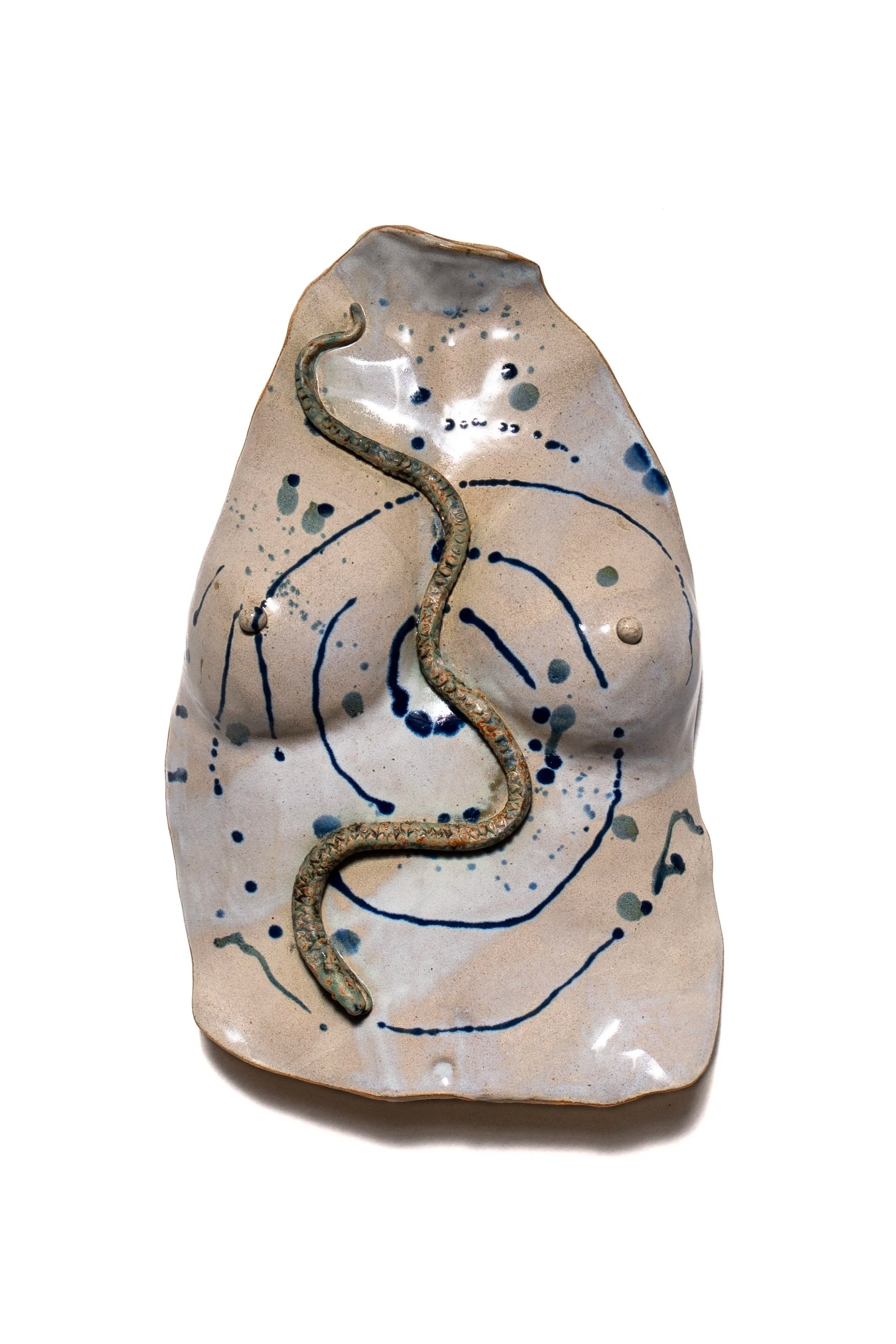 Unfurling stillness | Stoneware, glaze | 40 x 26 x 10 cm