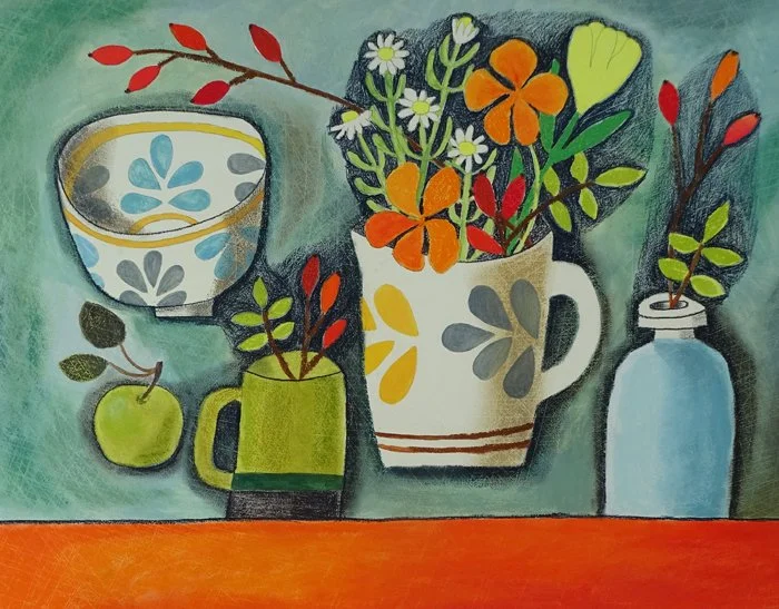 AFTER VISITING ABERGAVENNY · 2022 · Mixed media · 49x40cm · £895 · SOLD