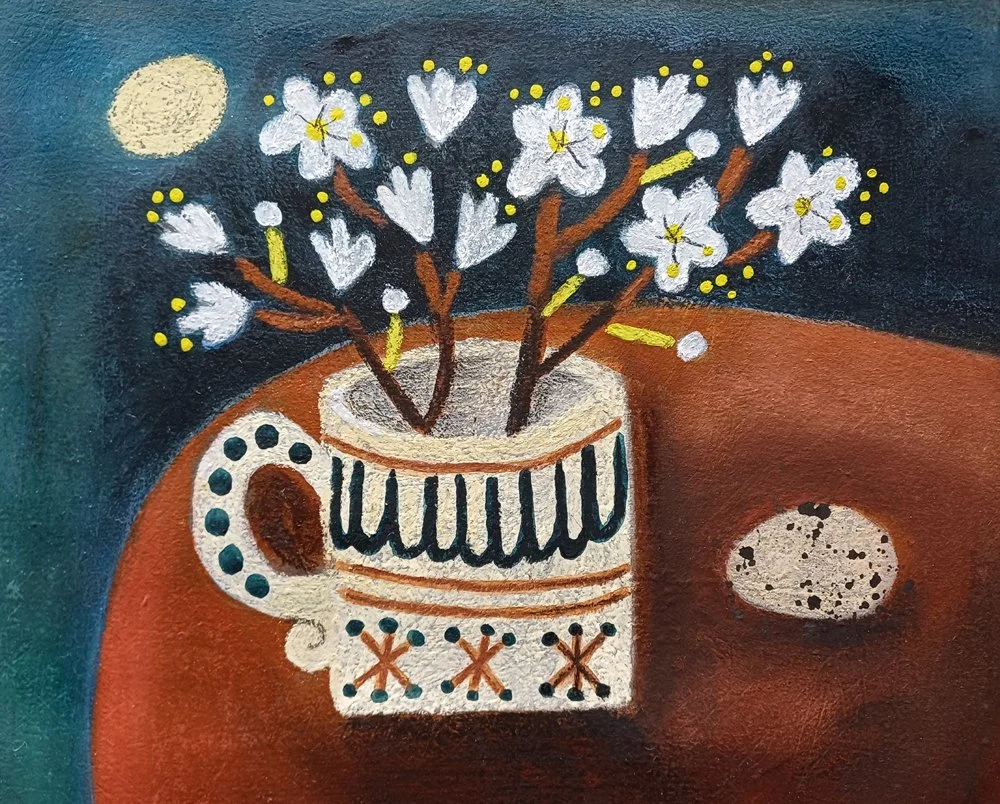 SPRINGTIME MOONLIGHT · 2026 · Mixed media · 24x19cm · £595 