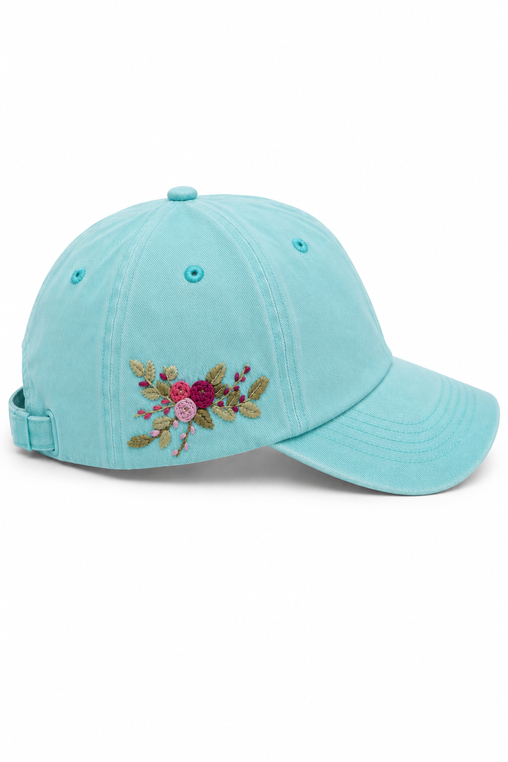 #5 Hand Embroidered Floral Hat