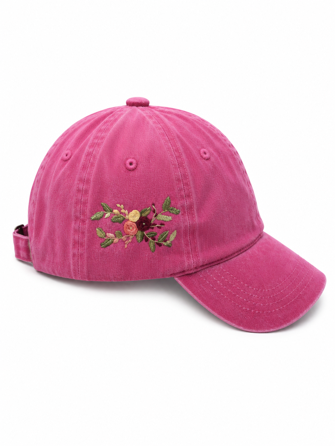 #4 Hand Embroidered Floral Hat