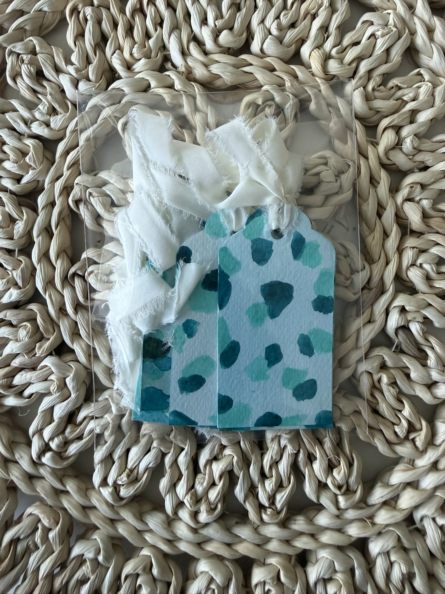 Watercolor Gift Tags- Seaglass