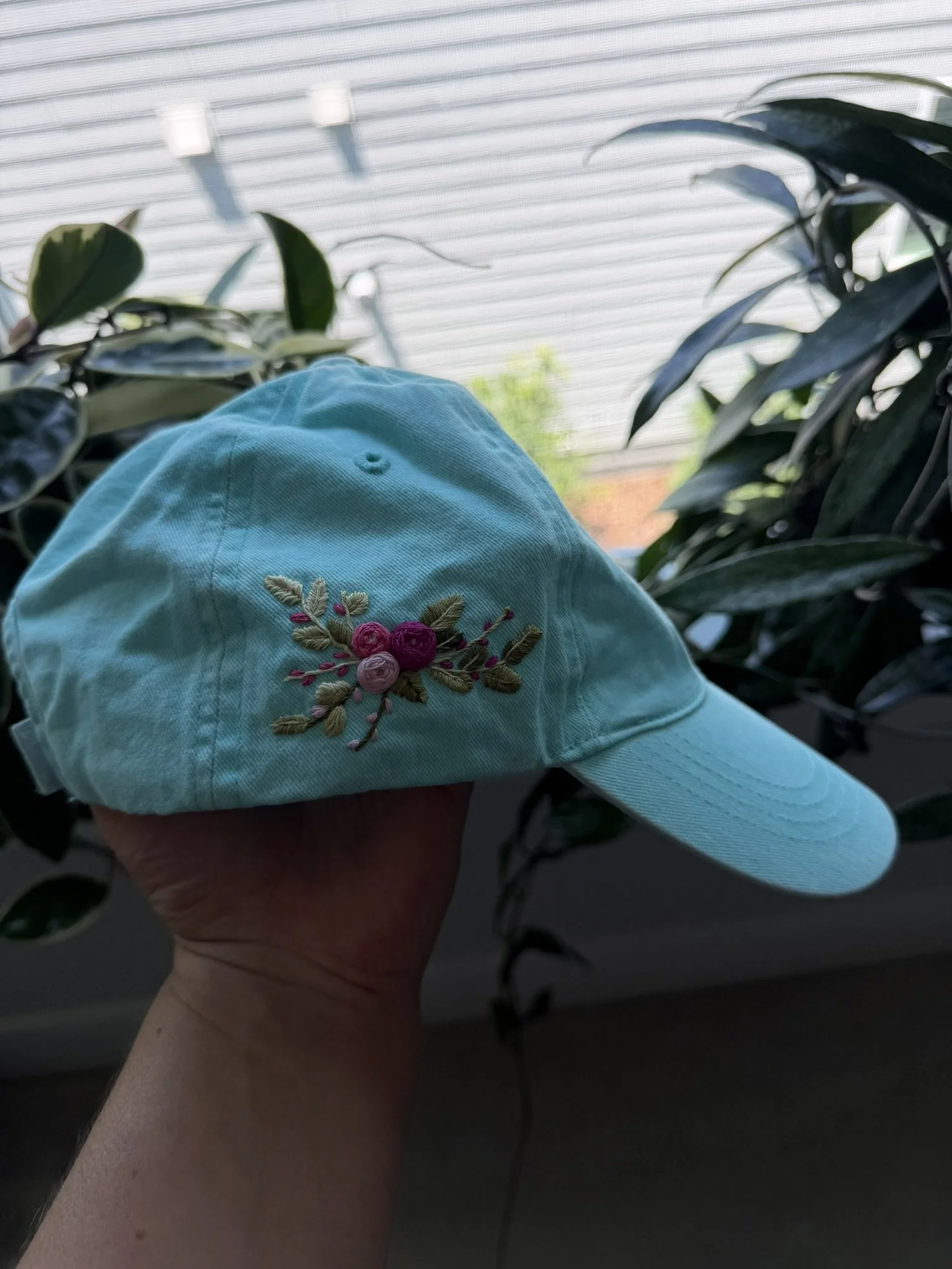 #5 Hand Embroidered Floral Hat