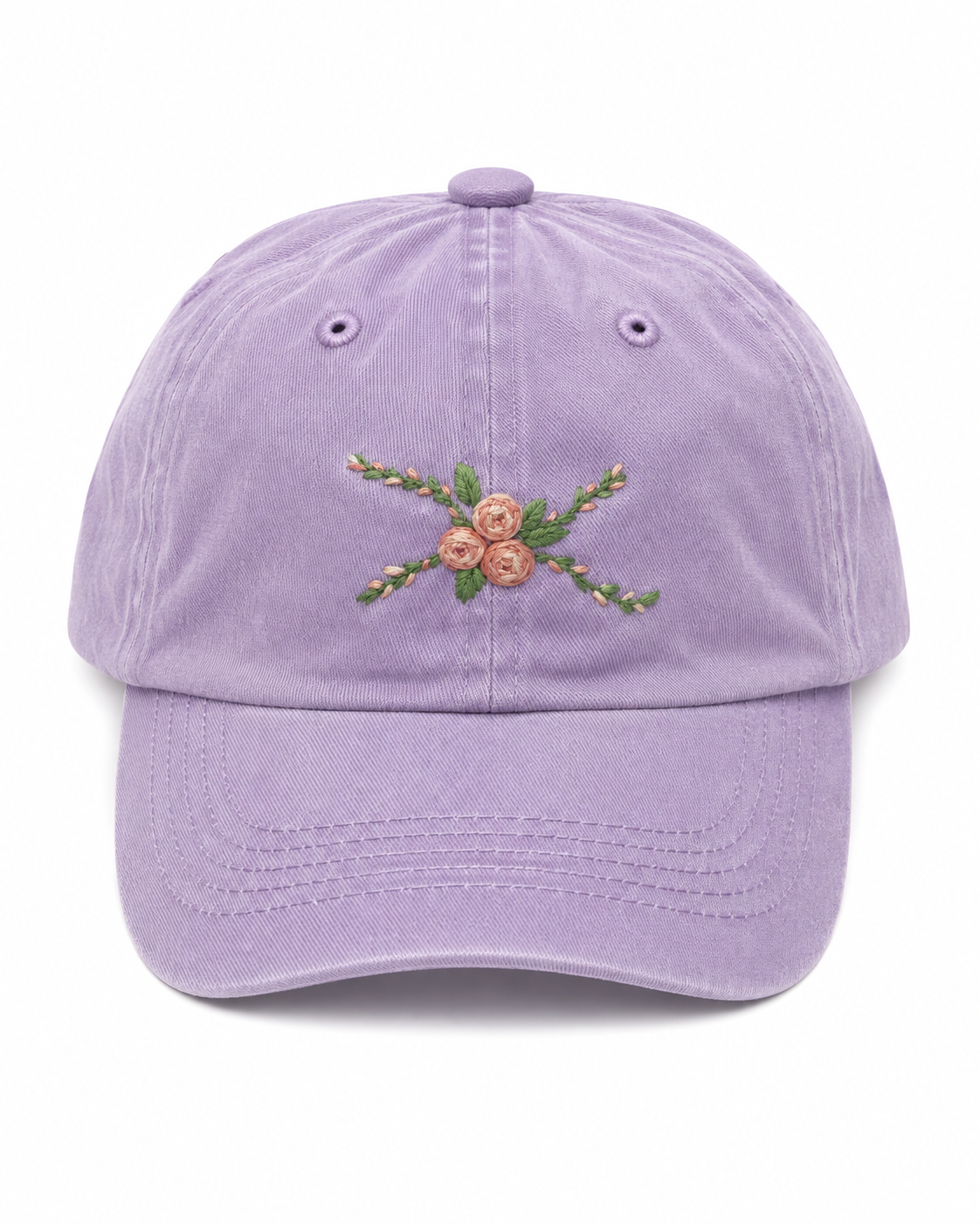 #3 Hand Embroidered Floral Hat