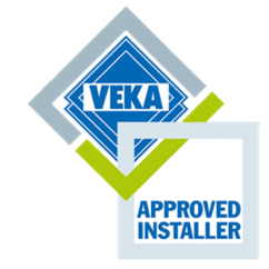Veka logo with approved installer badge
