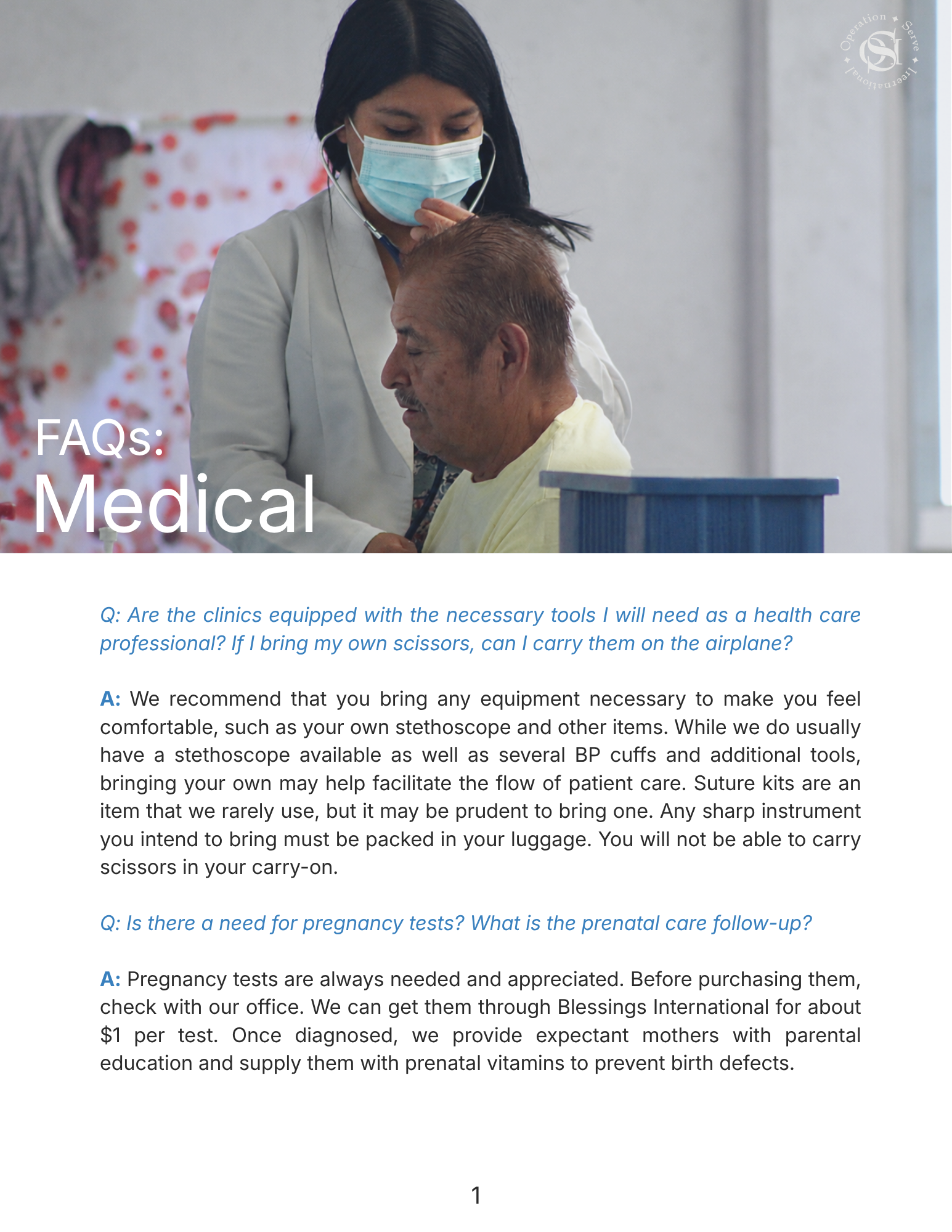 Medical FAQs