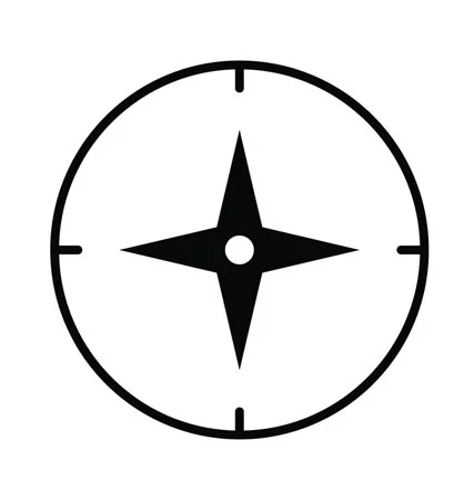 A diagram of a target with concentric circles and an arrow hitting the bullseye