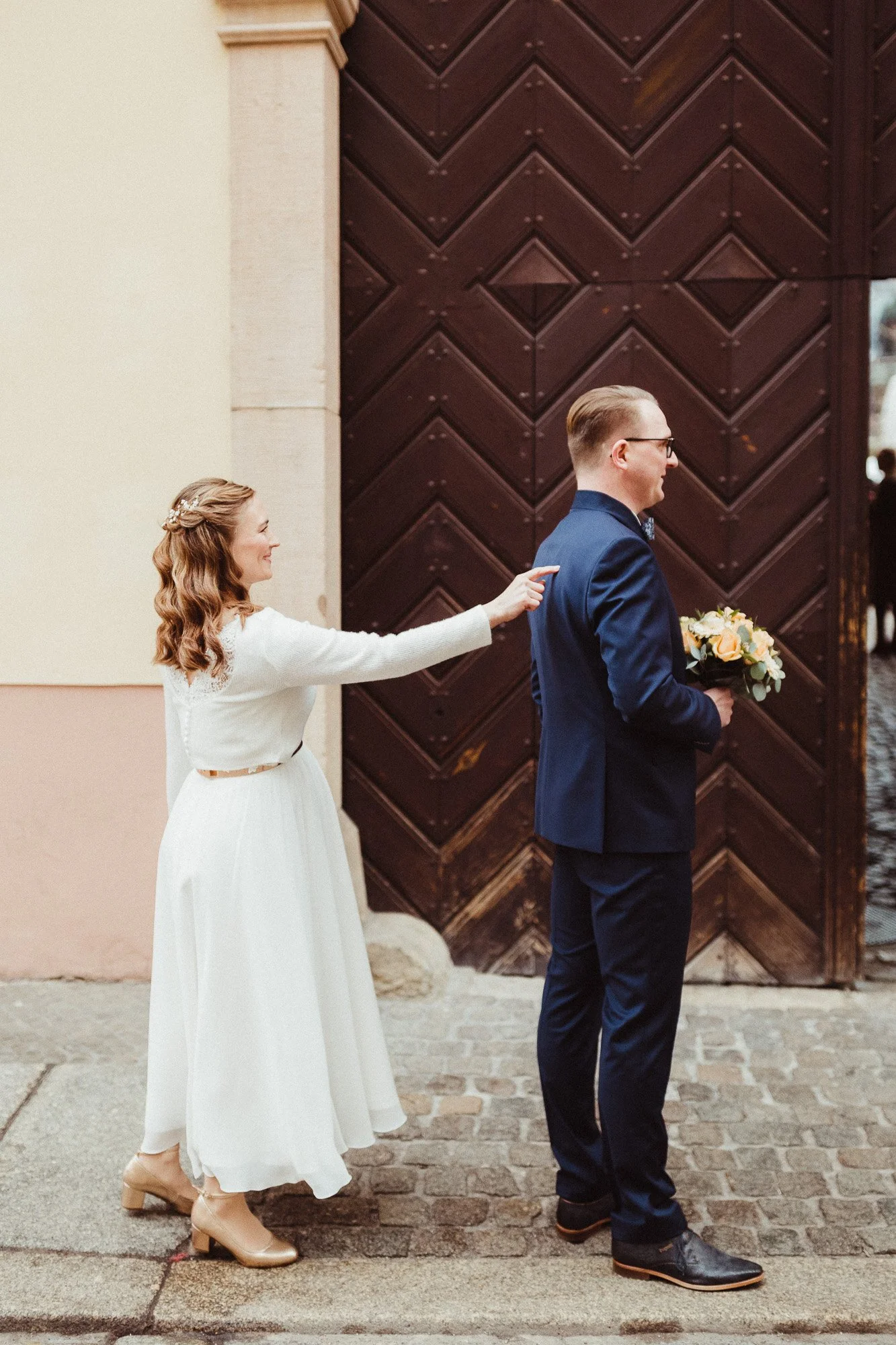 Brautpaar beim First Look