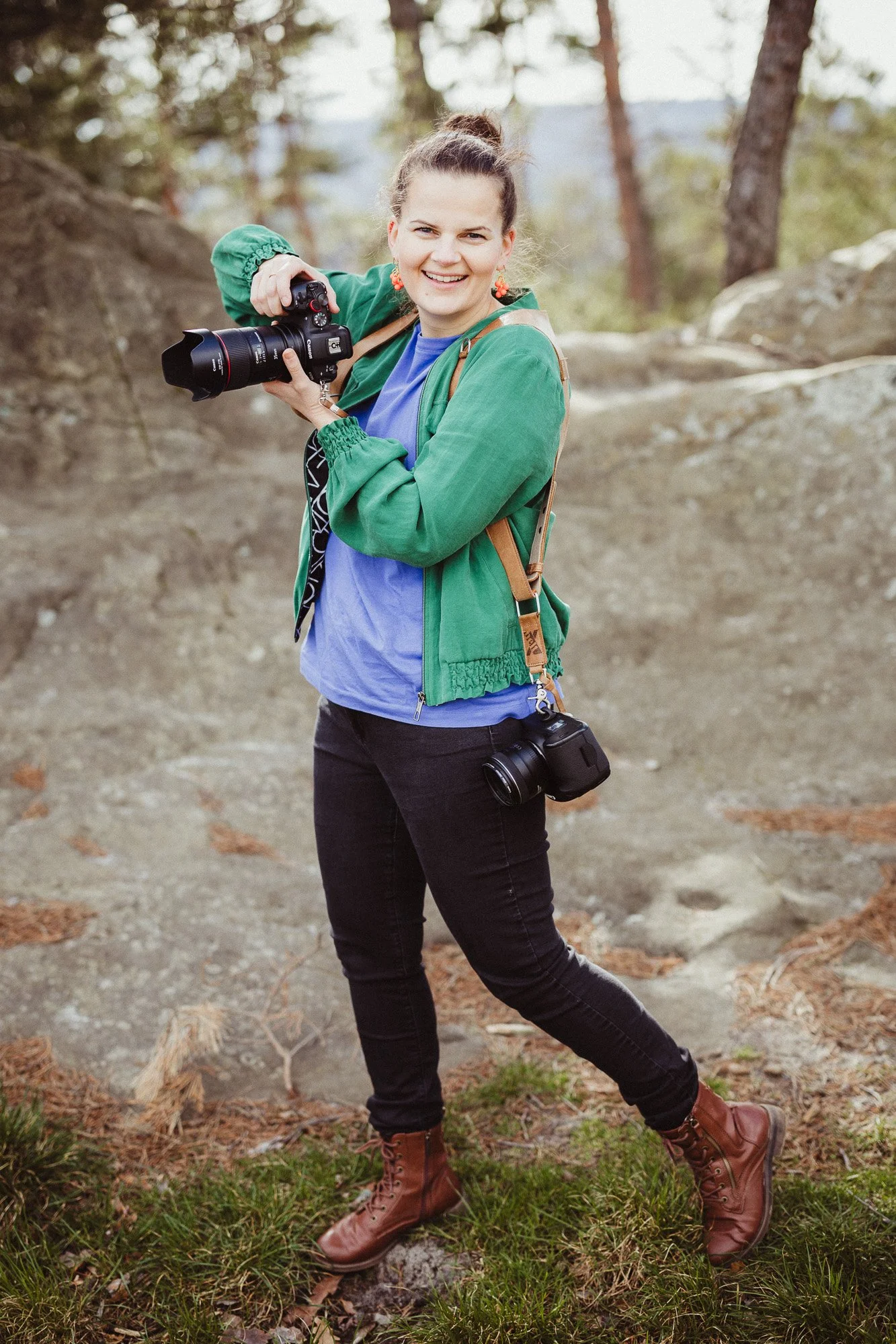 Fotografin Eva Kohlweyer lächelt in die Kameraa