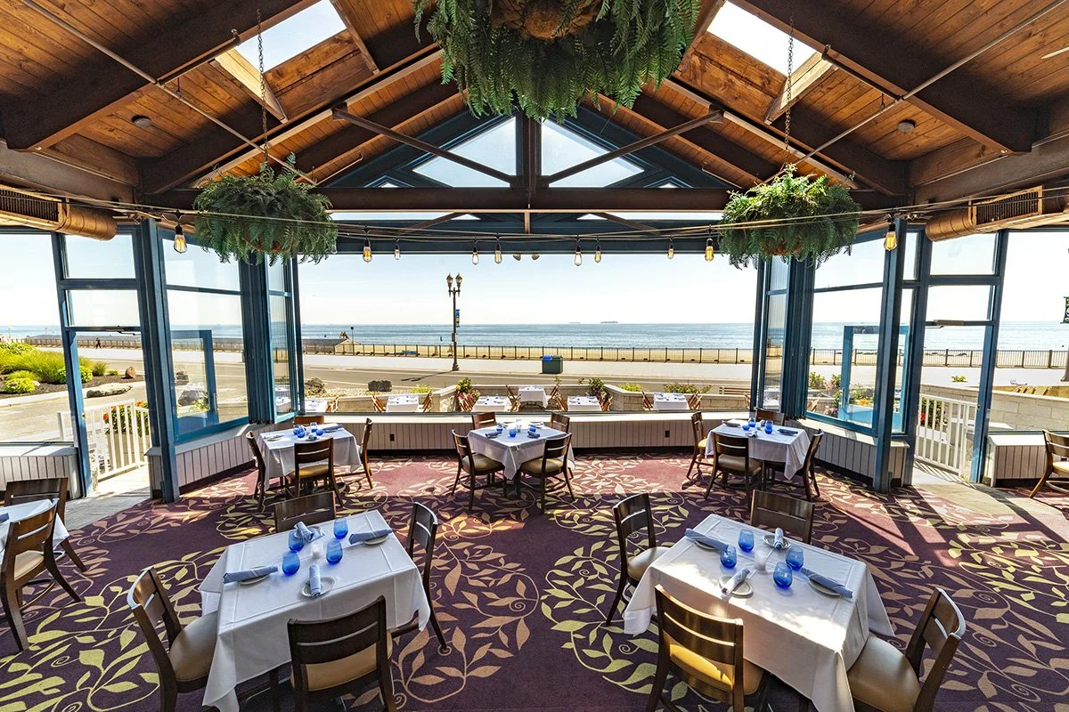 interior photography for luxury beach front restaurant