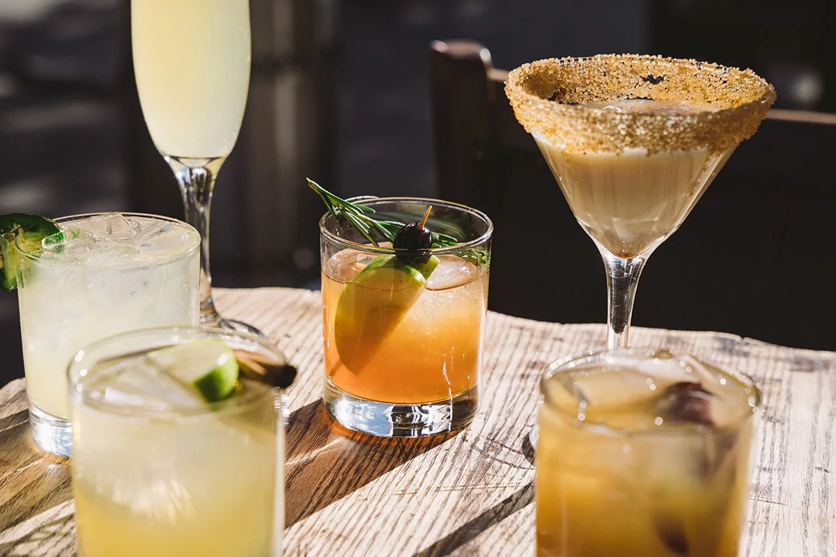 Close-up commercial photography of a handcrafted cocktail created for a premium hospitality marketing campaign.