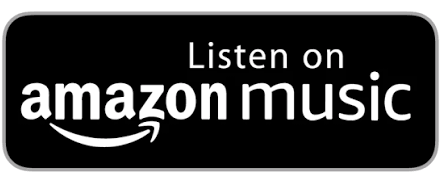 Amazon Music logo with black background and white text.