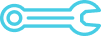Blue background with white electrical or network icons featuring interconnected lines and nodes.