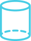 A simple line drawing of an empty drinking glass or cup